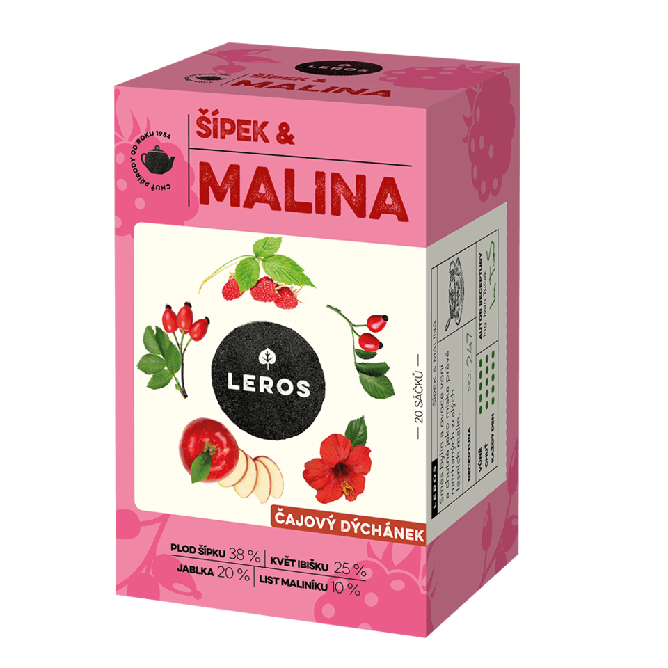 Čajový dýchánek Šípek & malina