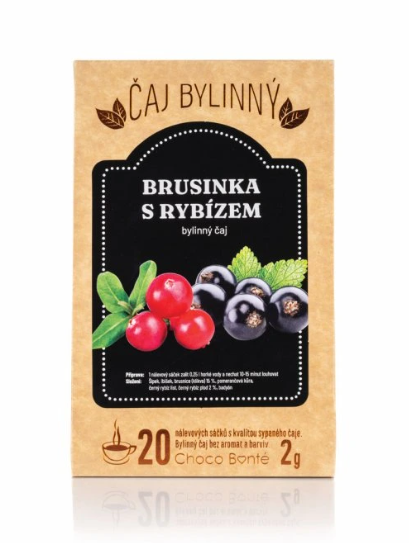 Čaj bylinný brusinky s rybízem