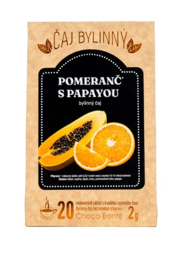 Čaj bylinný pomeranč s papayou