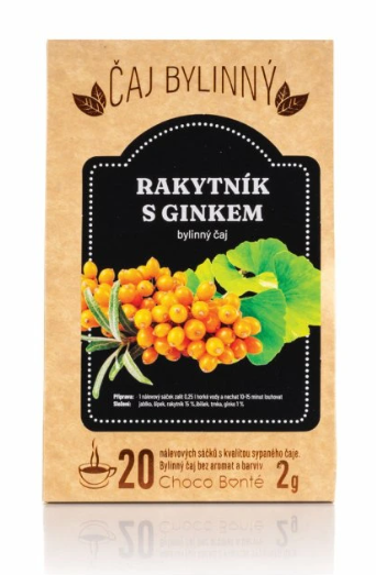 Čaj bylinný rakytník s ginkgem