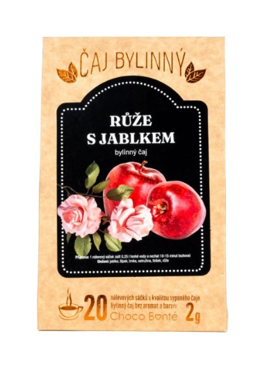 Čaj bylinný růže s jablkem