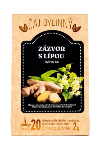 Čaj bylinný zázvor s lípou