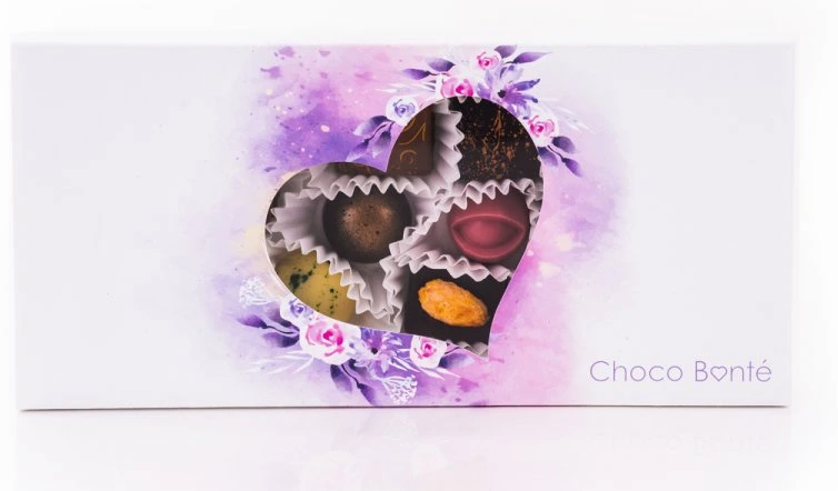 Bonboniéra - 12 pralinek (srdce) 602V