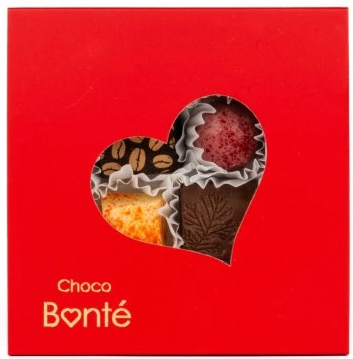 Bonboniéra - 4 pralinky (srdce)