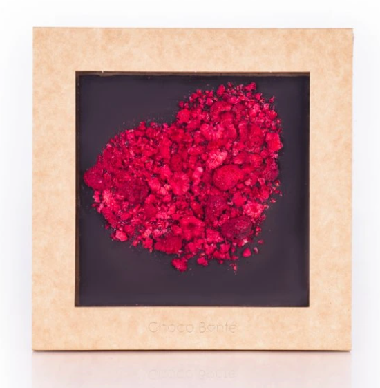 Hořká čokoláda s malinami