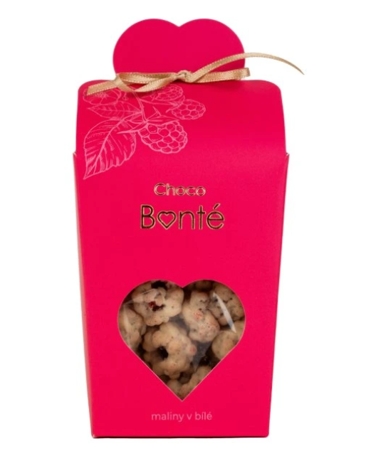 Maliny v bílé čokoládě