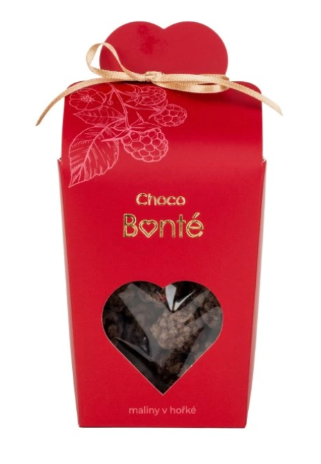 Maliny v hořké čokoládě