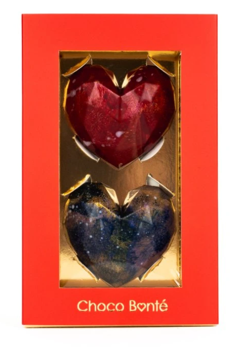 Velká pralinková srdce z lásky - 2 ks