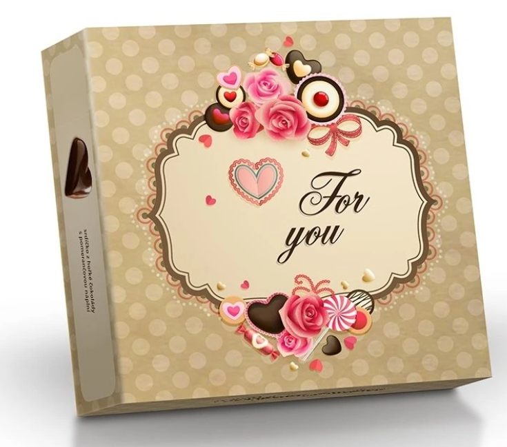 FOR YOU - plněná belgická čokoládová srdíčka 45g