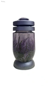 Hřbitovní skleněná svíčka Bolsius – levandule