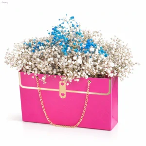 Flower box- Kabelka růžová