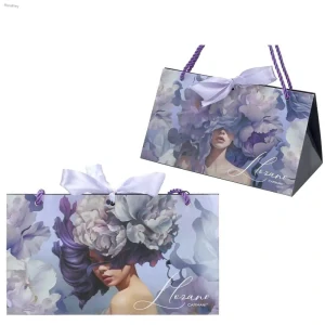 Dárková taška trojúhelníková Lady’s Floral – papírová taštička na dárek