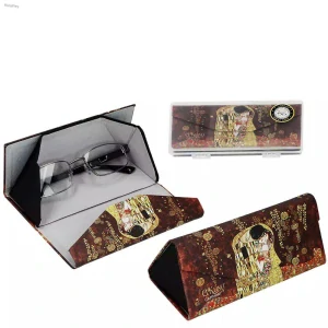 Skládací pouzdro na brýle Gustav Klimt – Polibek – pevné pouzdro na brýle