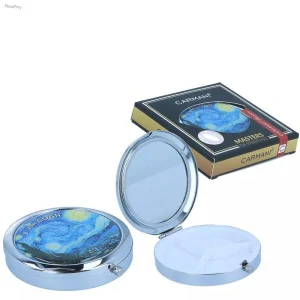 Dóza na pilulky se zrcátkem Vincent van Gogh – Hvězdná noc