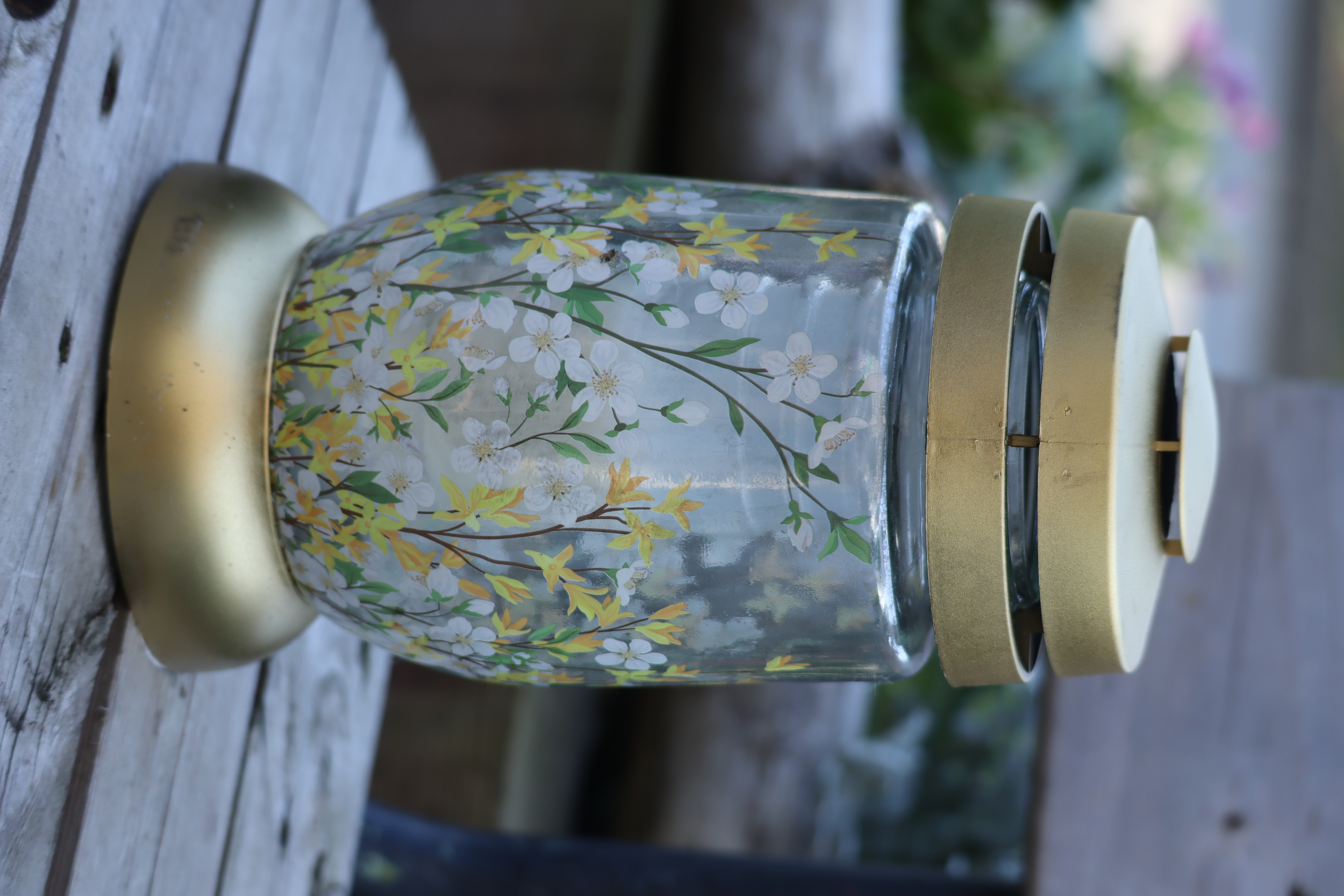 Svíčka na hřbitov-skleněná