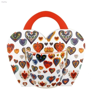 Hrnek 460 ml v srdci - Barevná srdce 3