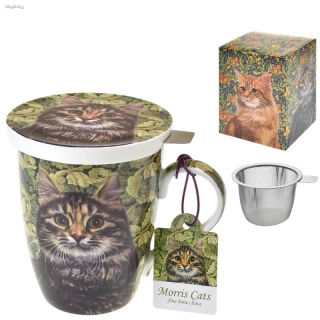 Hrnek se sítkem a víčkem 400 ml Morris Cats